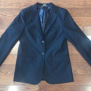 Edwards Garment‎ Black Two Button Single Breasted Blazer